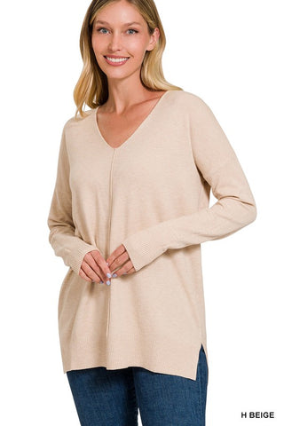 Chloe Front Seam Sweater