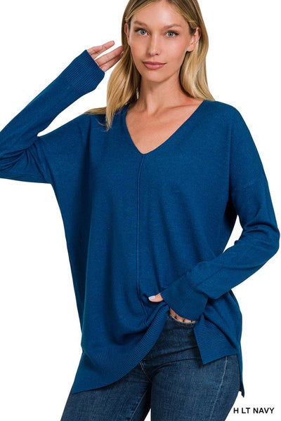 Chloe Front Seam Sweater