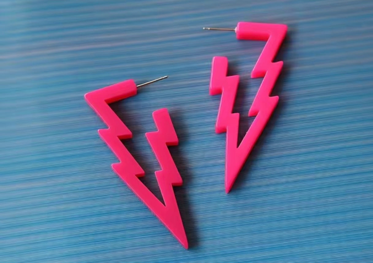 Pink Flash Earrings