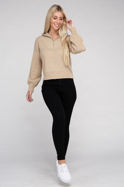 Zephyr Half Zip Sweater