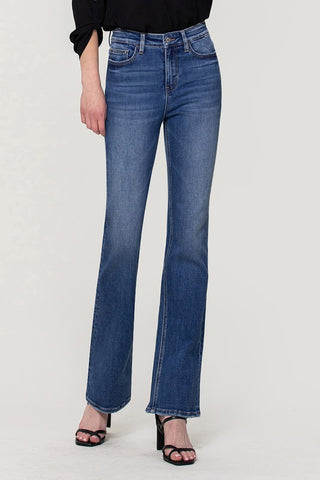 Skinny Bitch High Rise Slim Bootcut Jeans by Vervet