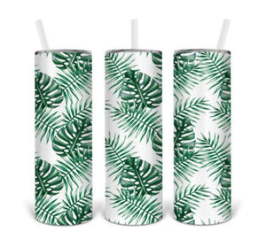 Tropical Leaf Insulated Cup