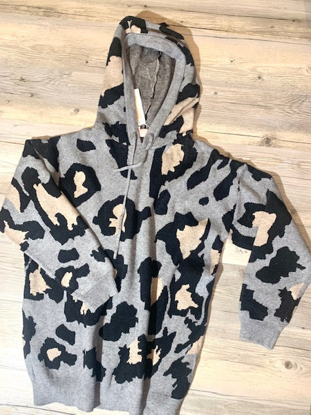 Leopard Hoodie Sweater