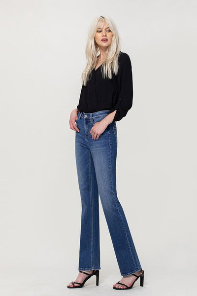 Skinny Bitch High Rise Slim Bootcut Jeans by Vervet