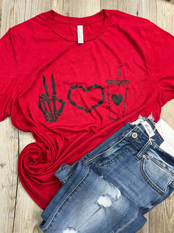 Peace, Love, Coffee T-Shirt